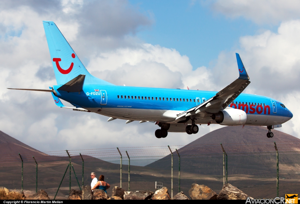 G-FDZU - Boeing 737-8K5 - Thomson Airways