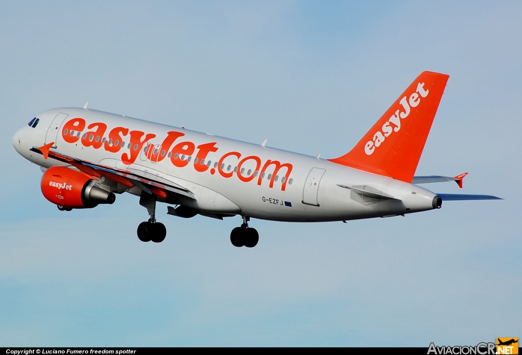 G-EZFJ - Airbus A319-111 - EasyJet Airlines