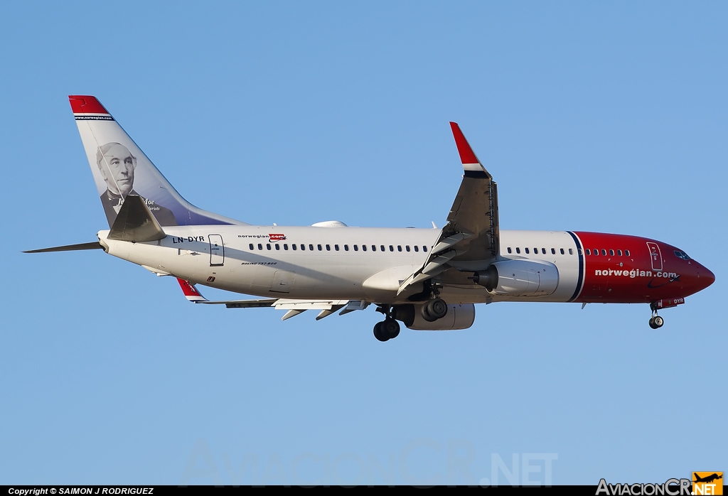 LN-DYR - Boeing 737-8JP - Norwegian Air Shuttle