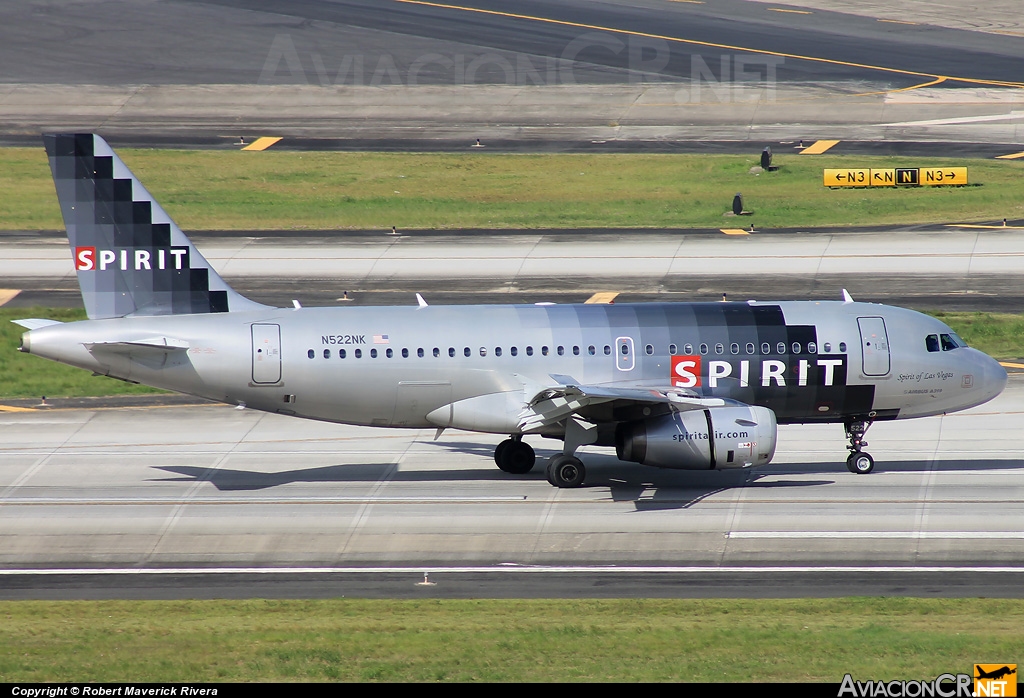 N522NK - Airbus A319-132 - Spirit Airlines