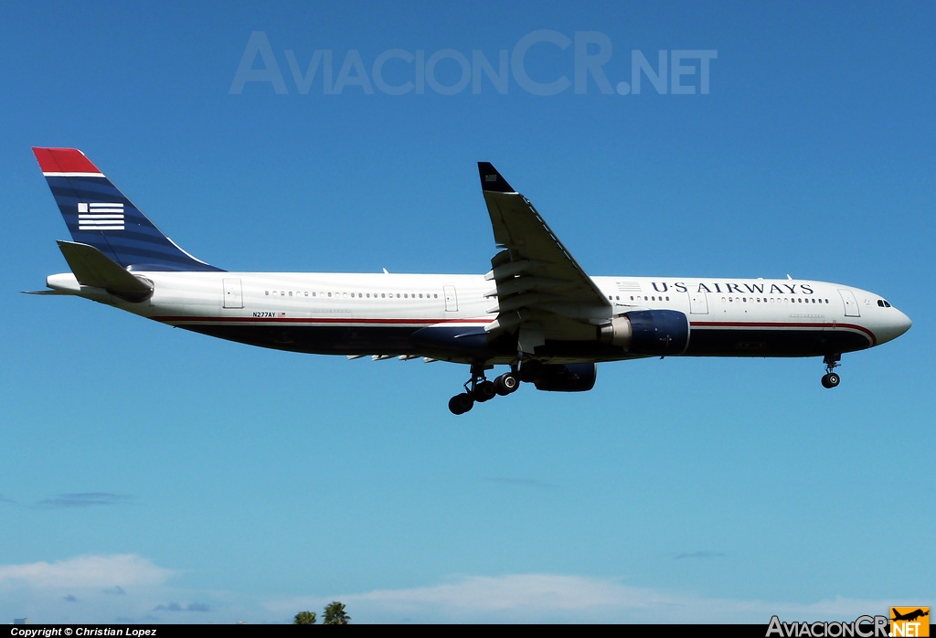 N277AY - Airbus A330-323X - US Airways