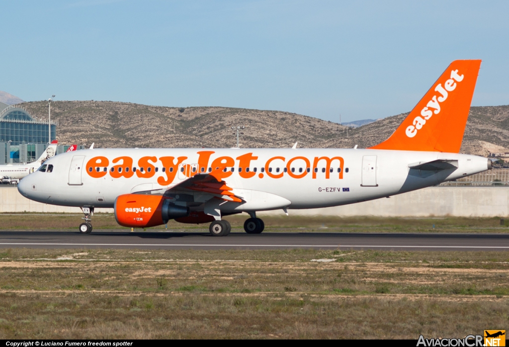 G-EZFV - Airbus A319-111 - EasyJet Airline