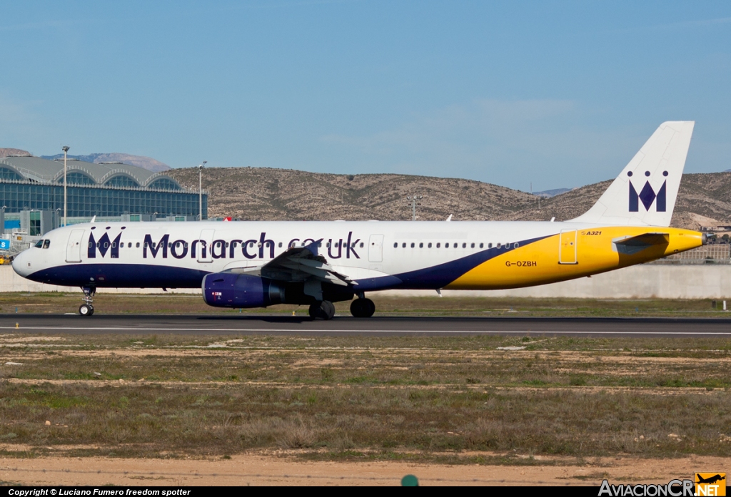 G-OZBH - Airbus A321-231 - Monarch Airlines