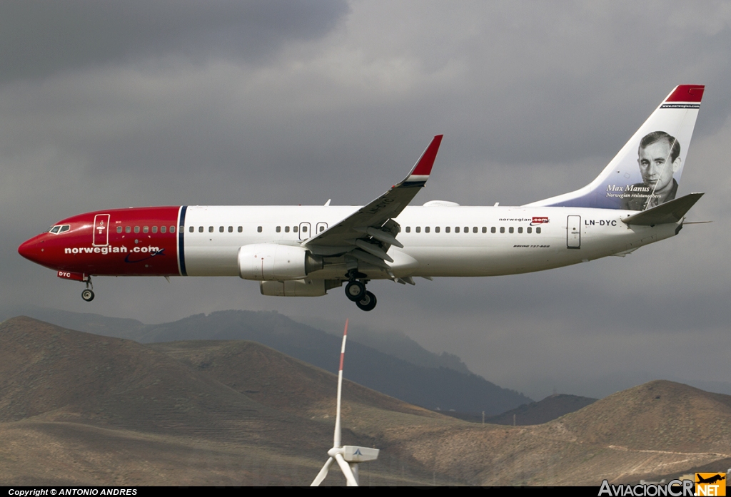 LN-DYC - Boeing 737-8JP - Norwegian Air Shuttle