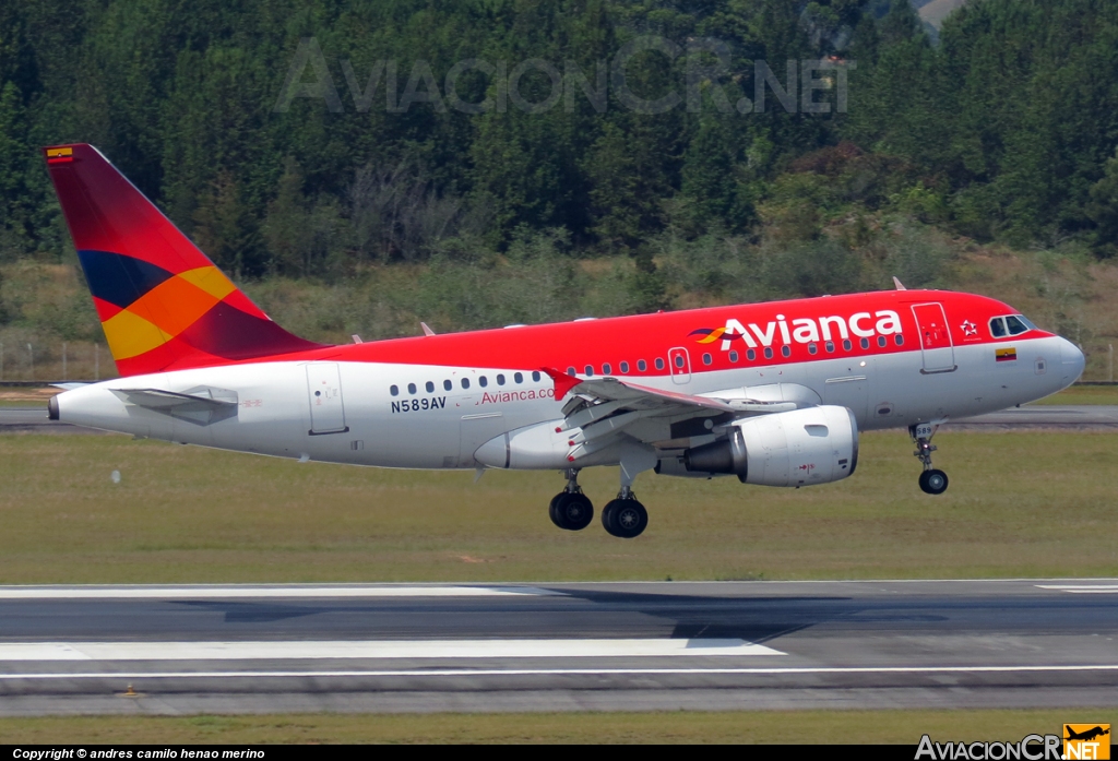 N589AV - Airbus A318-111 - Avianca