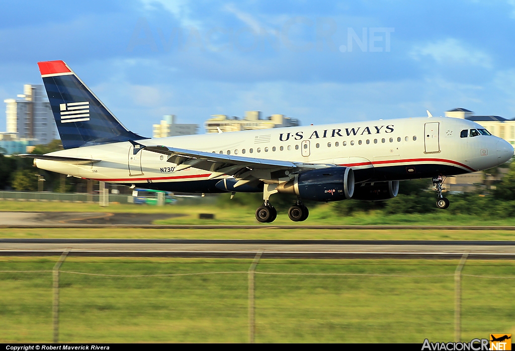N730US - Airbus A319-112 - US Airways