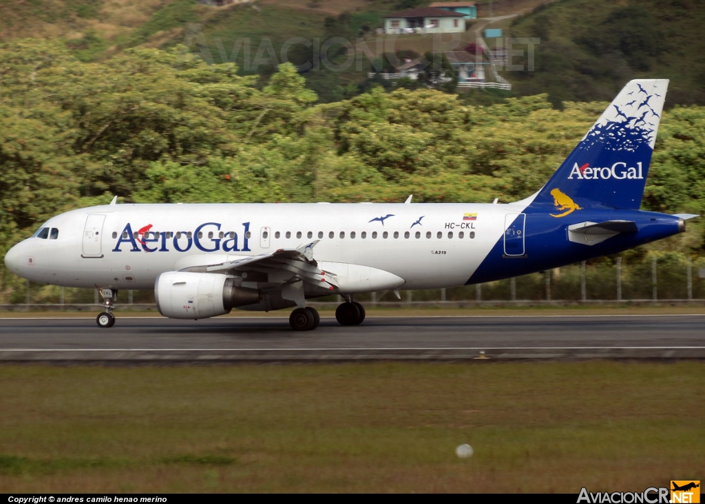 HC-CKL - Airbus A319-112 - Aero Gal