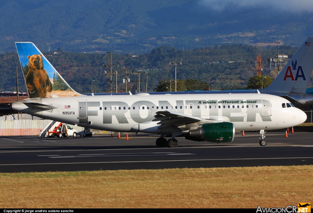 N951FR - Airbus A319-112 - Frontier Airlines