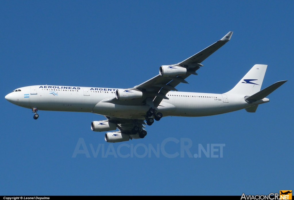 LV-CEK - Airbus A340-312 - Aerolineas Argentinas