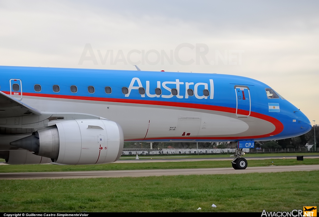LV-CPJ - Embraer 190-100IGW - Austral Líneas Aéreas