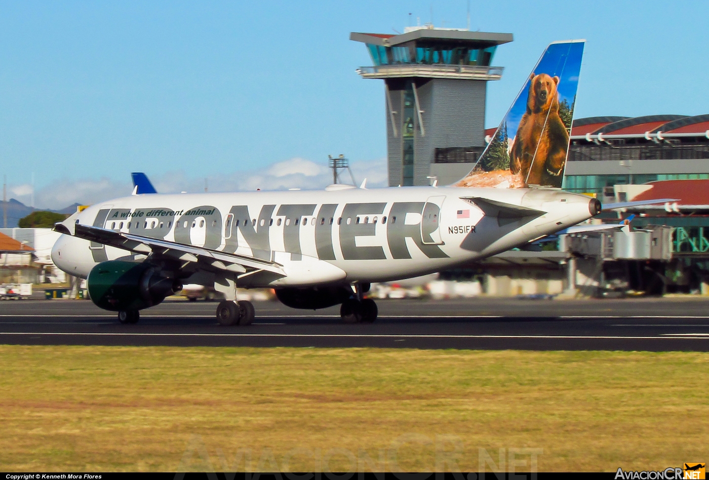 N951FR - Airbus A319-112 - Frontier Airlines