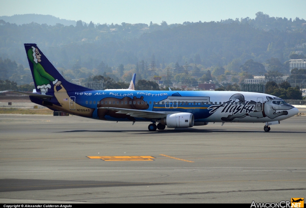 N705AS - Boeing 737-490 - Alaska Airlines