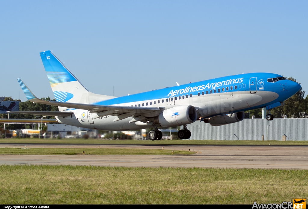 LV-CVX - Boeing 737-7Q8 - Aerolineas Argentinas