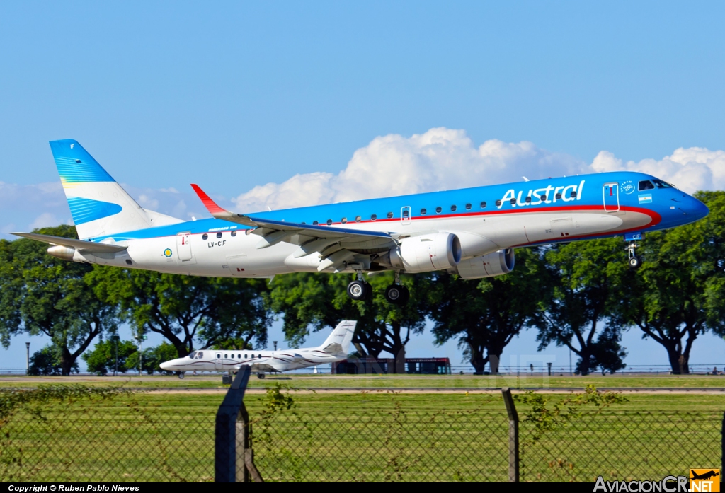 LV-CIF - Embraer 190-100IGW - Austral Líneas Aéreas
