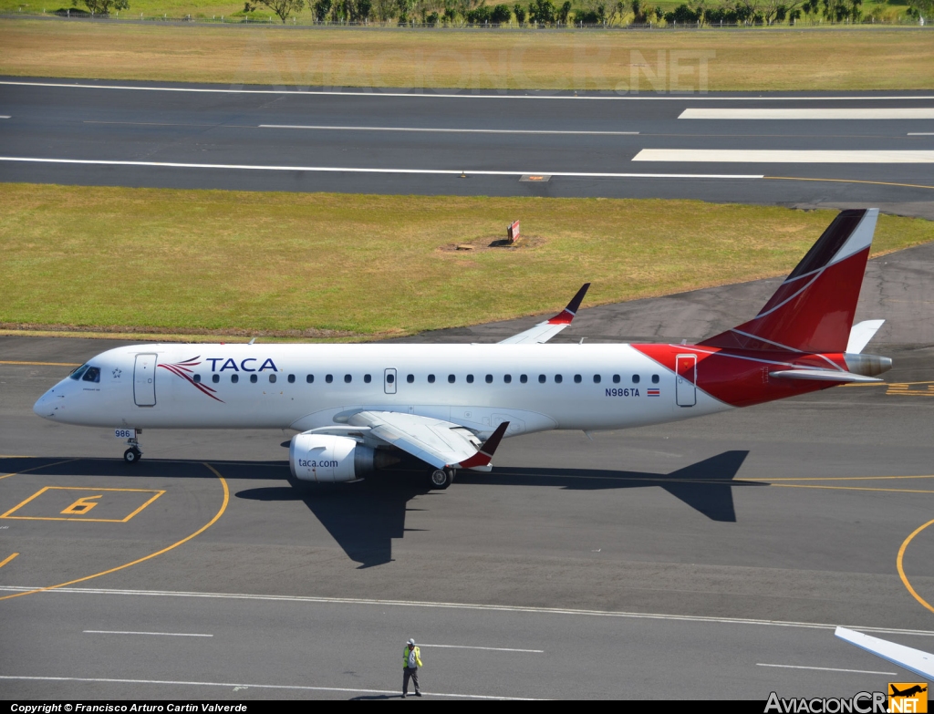 N986TA - Embraer 190-100IGW - TACA