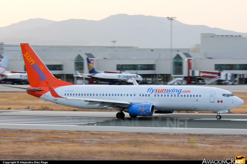 C-FYLC - Boeing 737-8BK - Sunwing Airlines