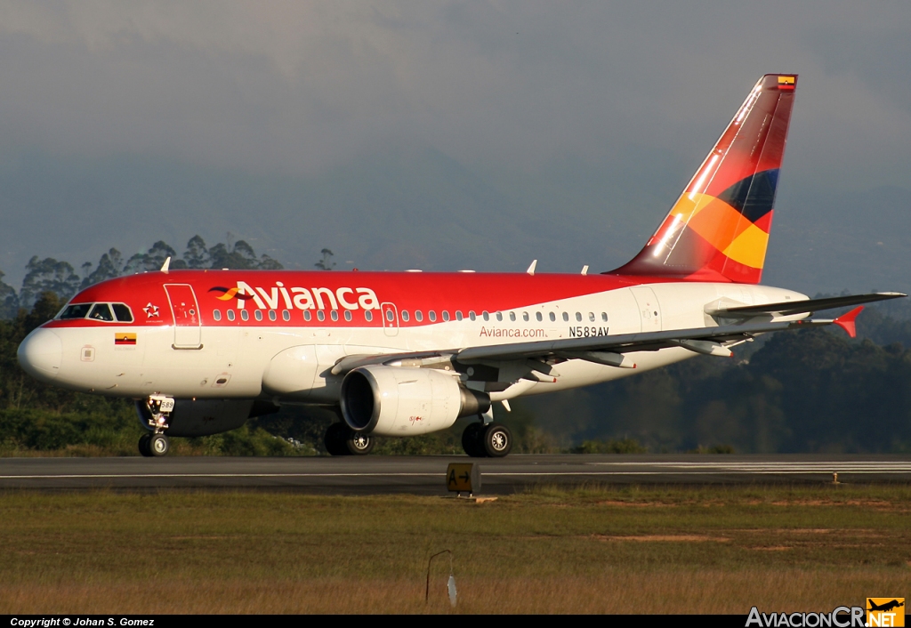 N589AV - Airbus A318-111 - Avianca