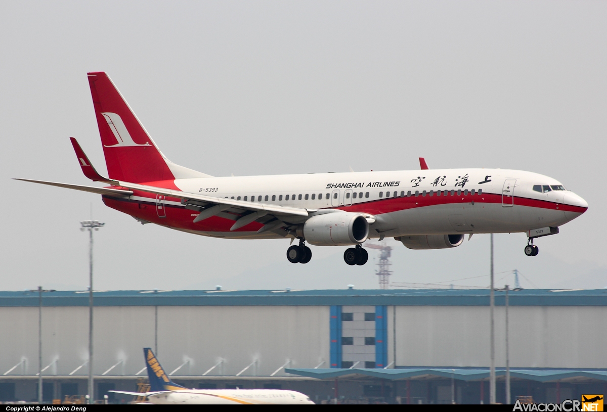 B-5393 - Boeing 737-86D - Shanghai Airlines