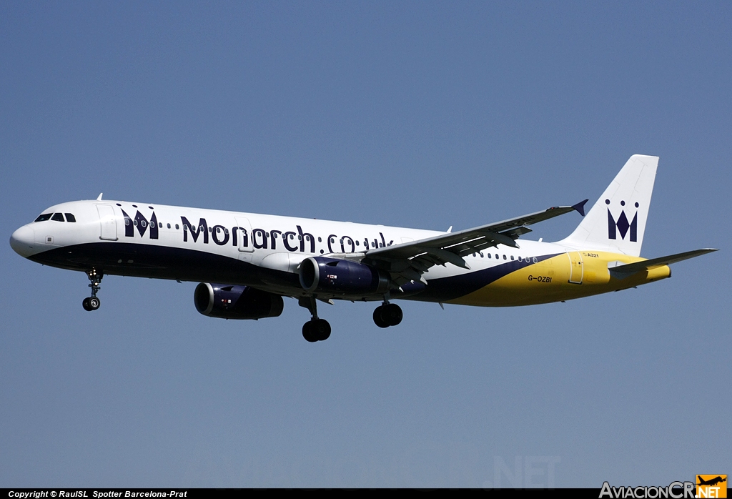 G-OZBI - Airbus A321-231 - Monarch Airlines