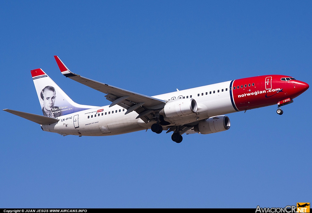 LN-DYC - Boeing 737-8JP - Norwegian Air Shuttle