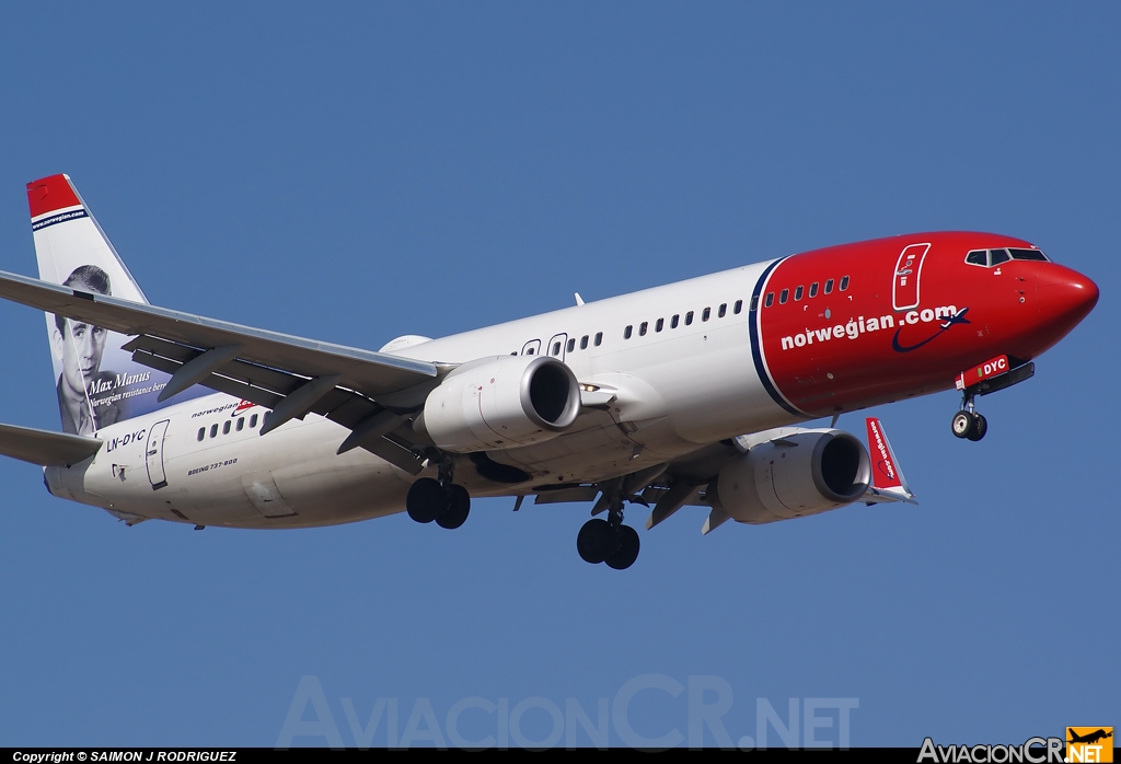 LN-DYC - Boeing 737-8JP - Norwegian Air Shuttle