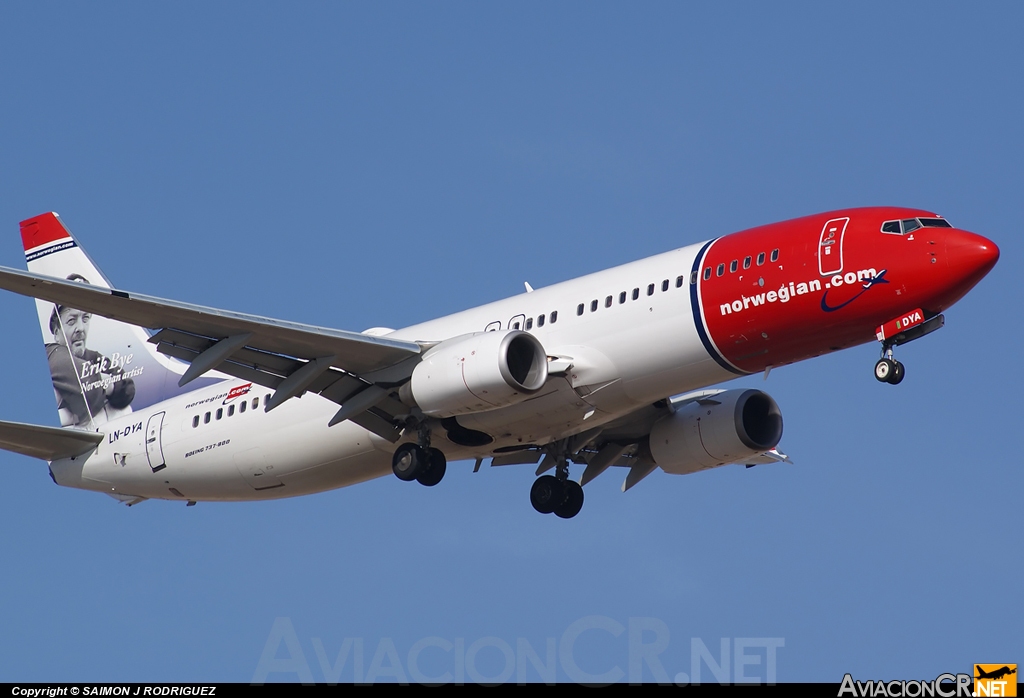 LN-DYA - Boeing 737-8JP - Norwegian Air Shuttle