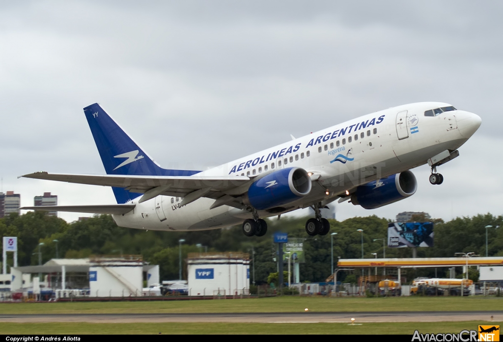 LV-BYY - Boeing 737-7BD - Aerolineas Argentinas