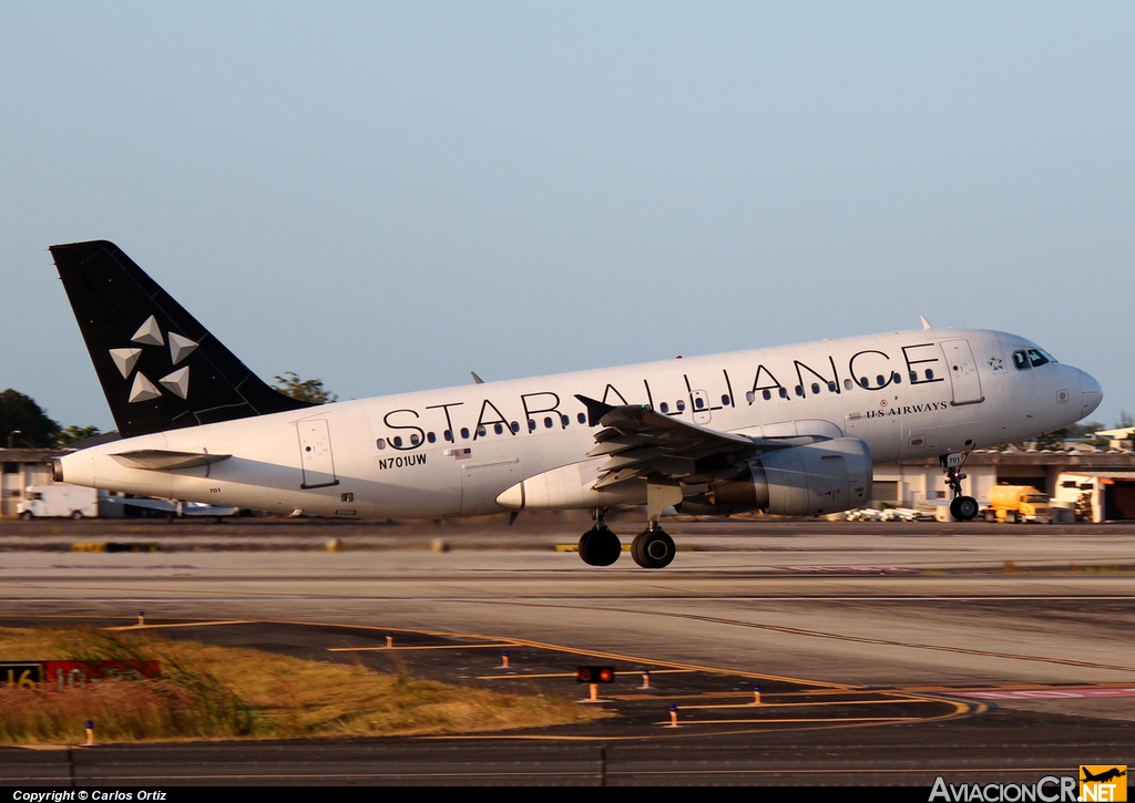 N701UW - Airbus A319-112 - US Airways