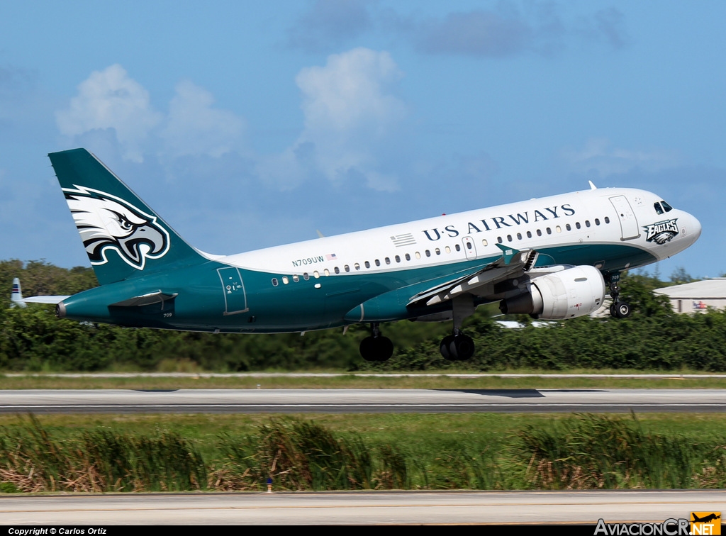 N709UW - Airbus A319-112 - US Airways