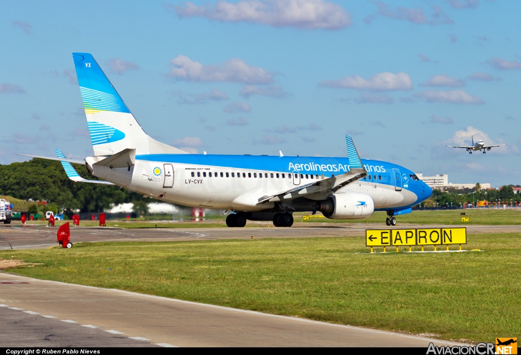 LV-CVX - Boeing 737-7Q8 - Aerolineas Argentinas