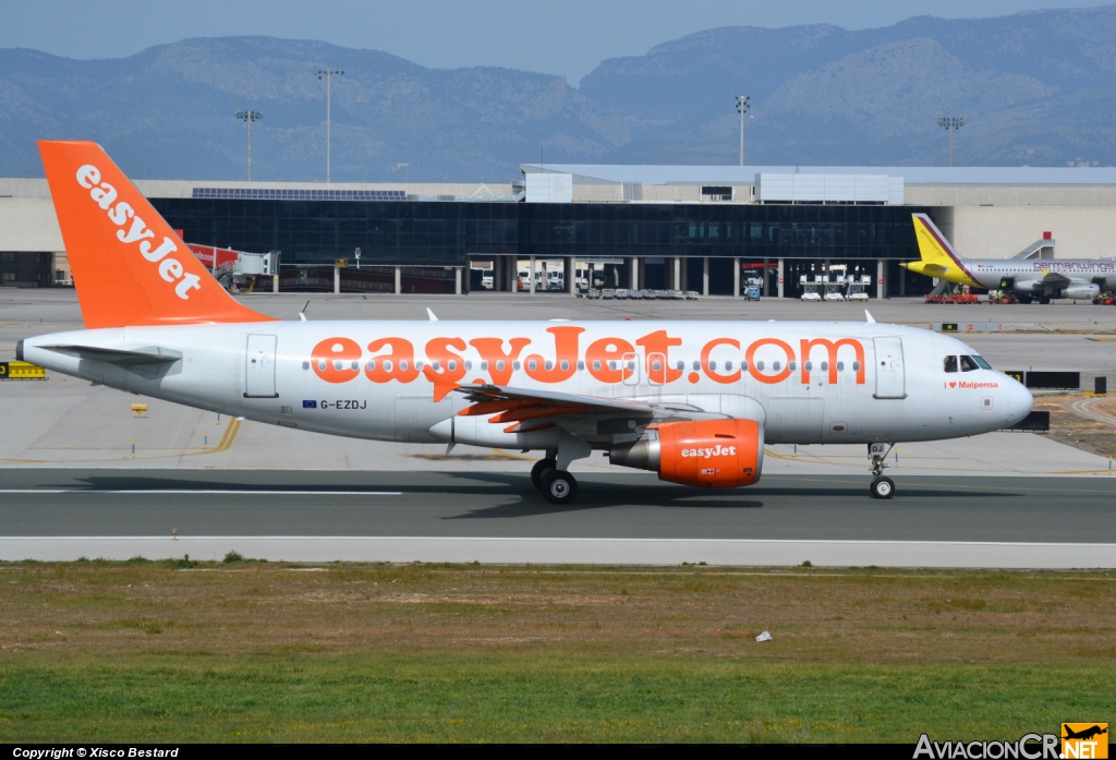 G-EZDJ - Airbus A319-111 - EasyJet Airlines