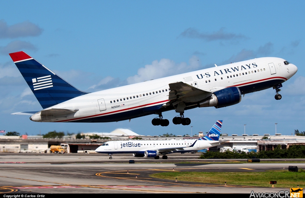 N250AY - Boeing 767-201/ER - US Airways