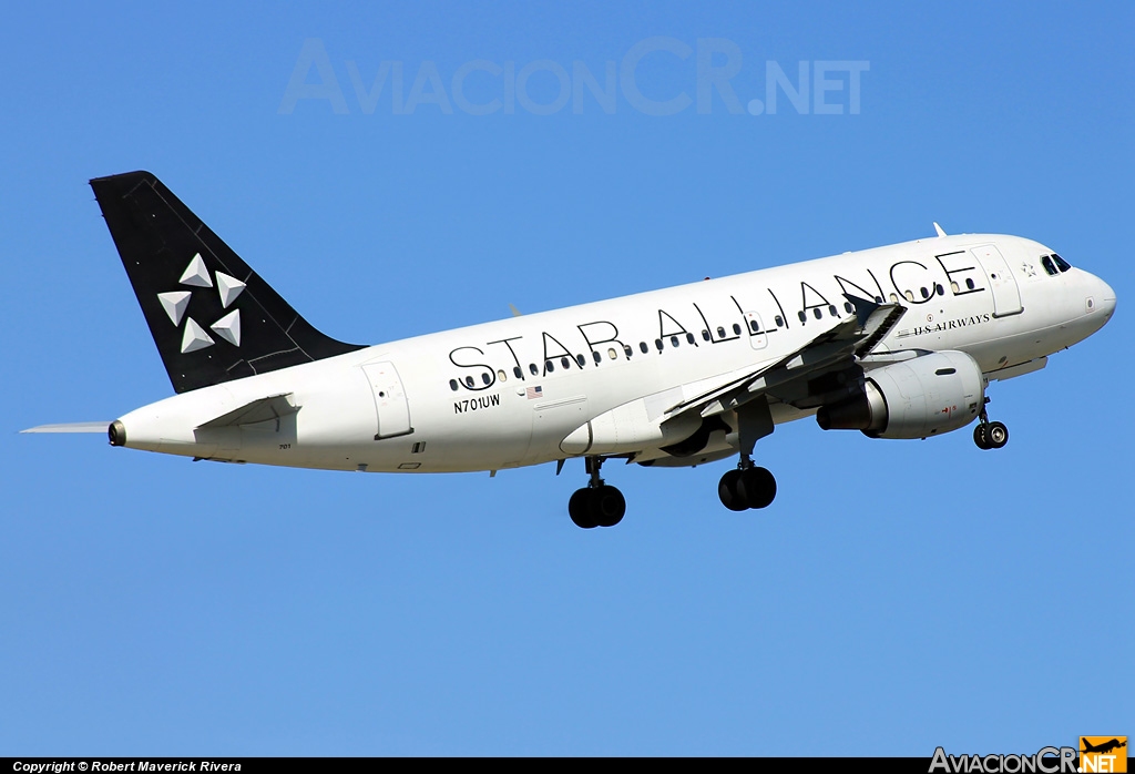 N701UW - Airbus A319-112 - US Airways