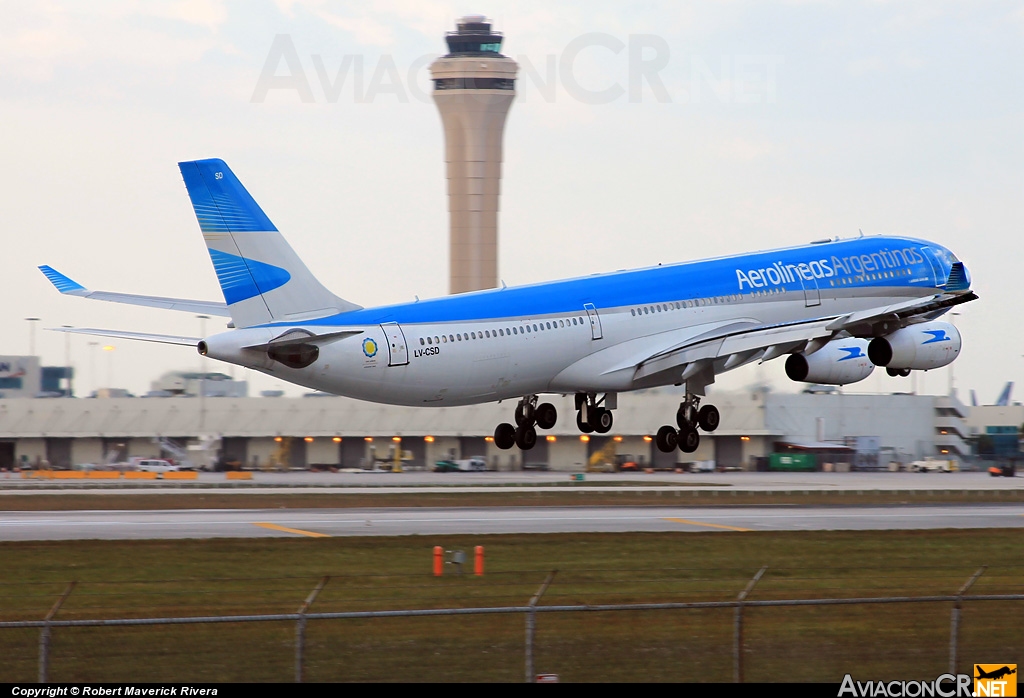 LV-CSD - Airbus A340-313X - Aerolineas Argentinas