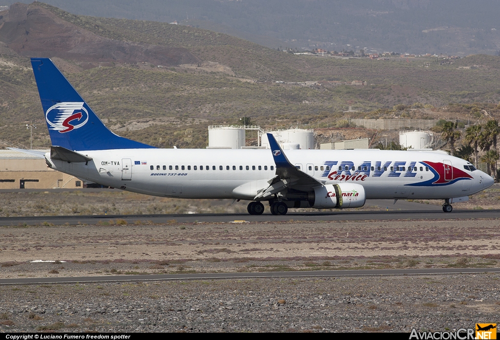 OM-TVA - Boeing 737-86N - Travel Service