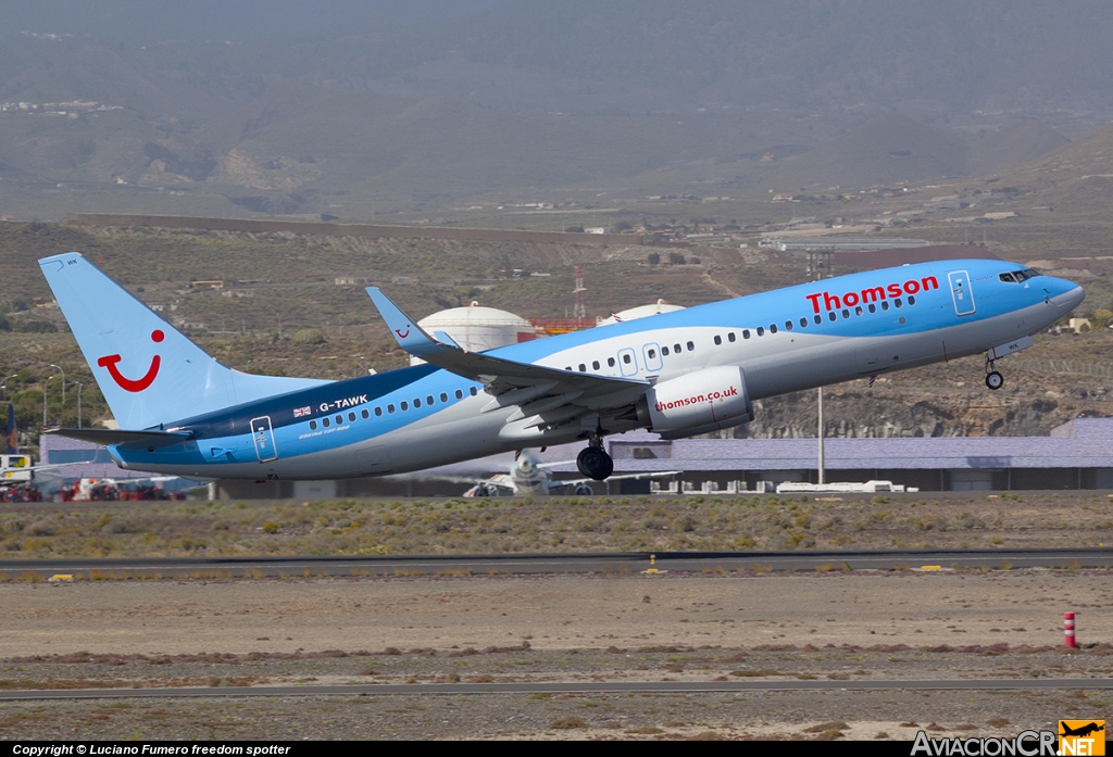 G-TAWK - Boeing 737-8K5 - Thomson Airways