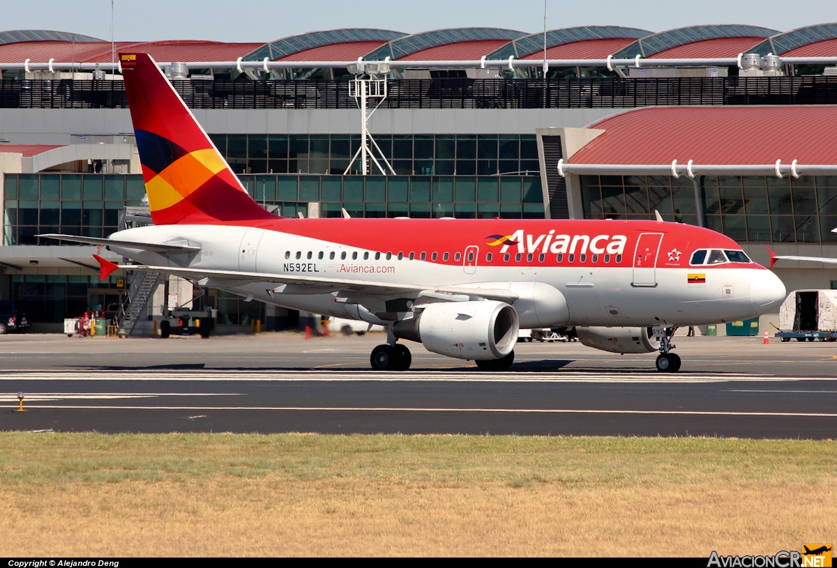 N592EL - Airbus A318-111 - Avianca