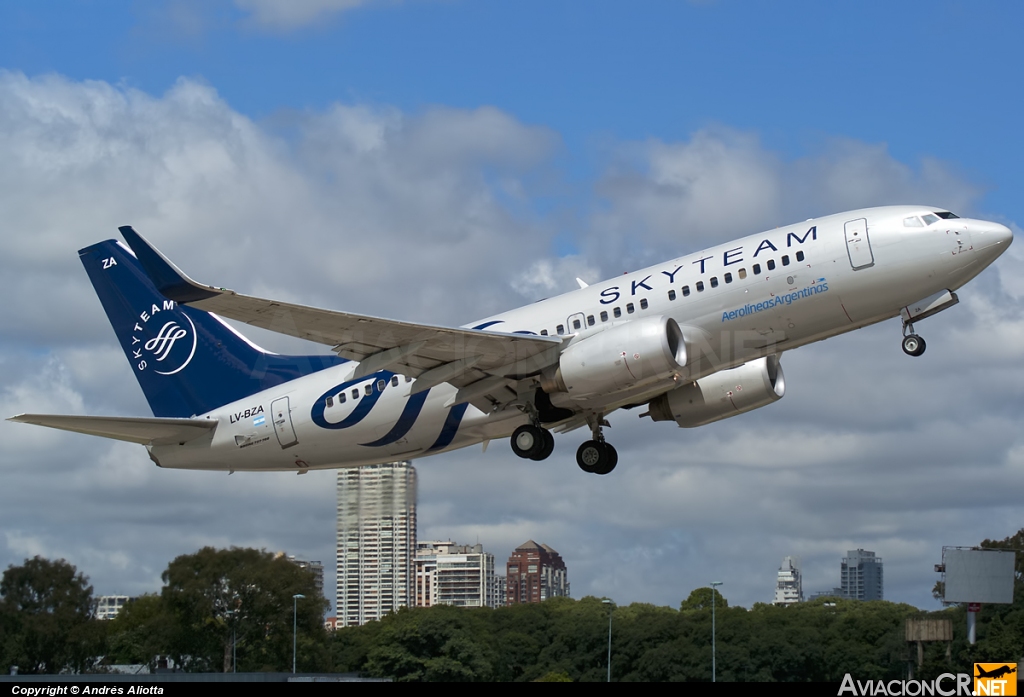 LV-BZA - Boeing 737-76N - Aerolineas Argentinas