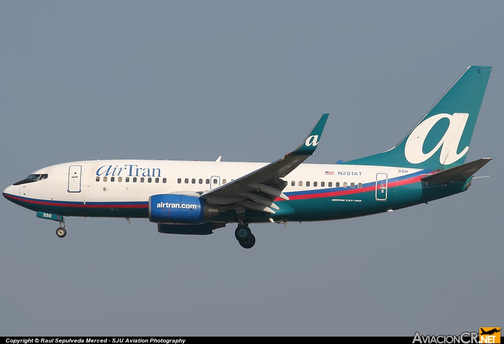 N281AT - Boeing 737-7BD - Air Tran