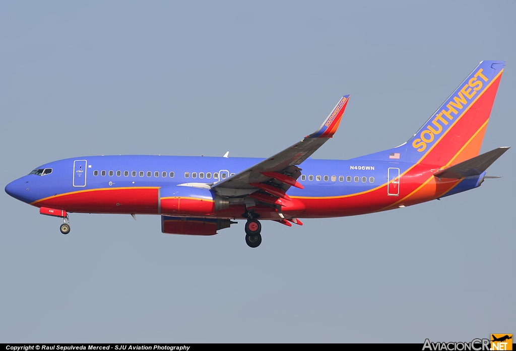 N496WN - Boeing 737-7H4 - Southwest Airlines