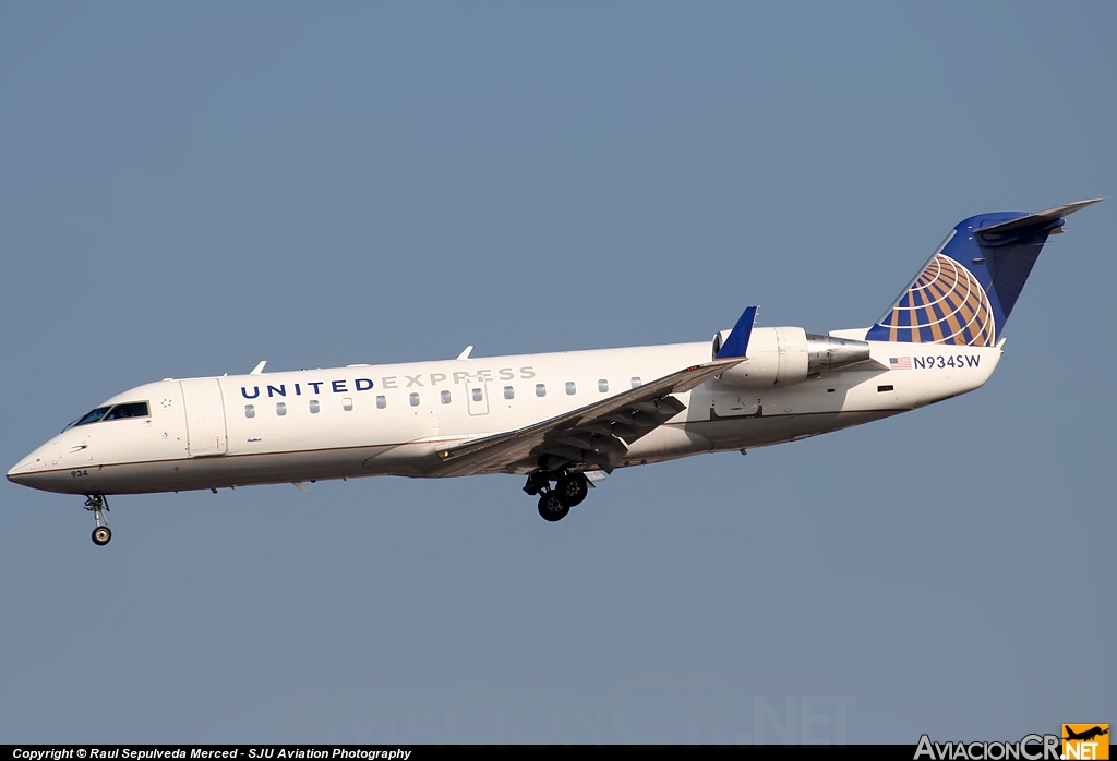 N934SW - Canadair CL-600-2B19 Regional Jet CRJ-200LR - United Express (SkyWest Airlines)