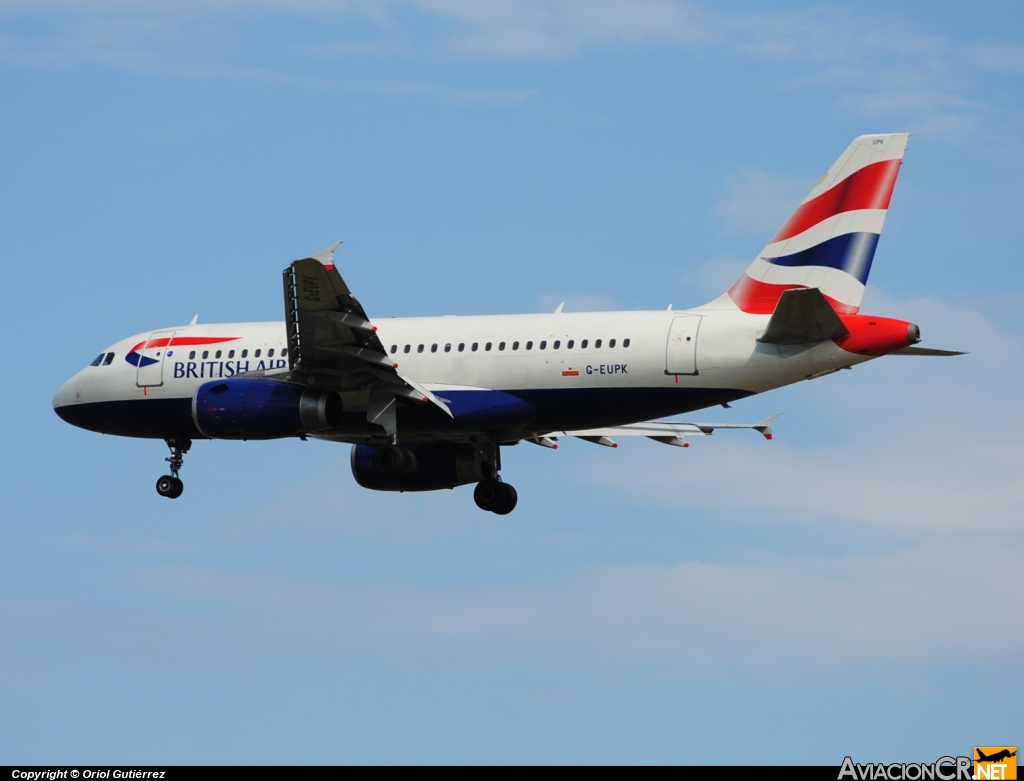 G-EUPK - Airbus A319-131 - British Airways
