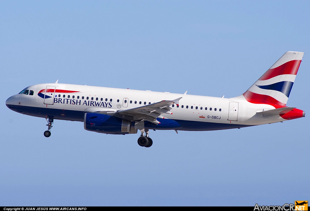 G-DBCJ - Airbus A319-131 - British Airways