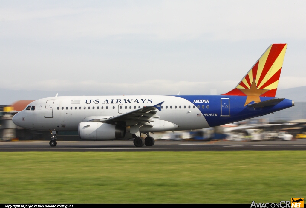 N826AW - Airbus A319-132 - US Airways