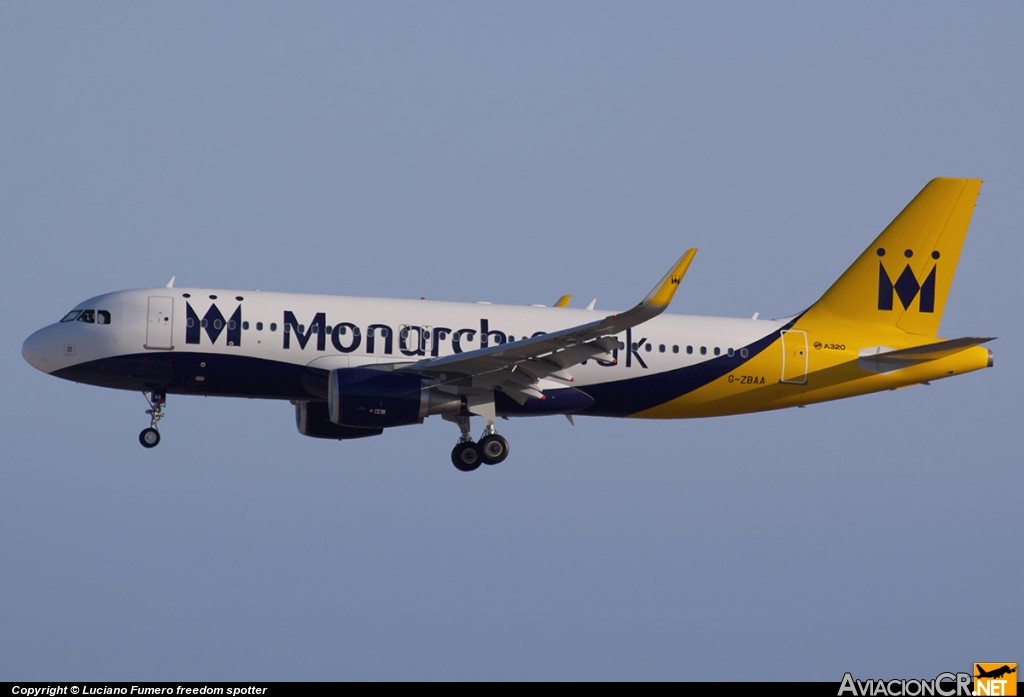 G-ZBAA - Airbus A320-214 - Monarch Airlines