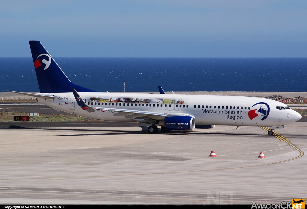 OK-TVL - Boeing 737-8FN - Travel Service