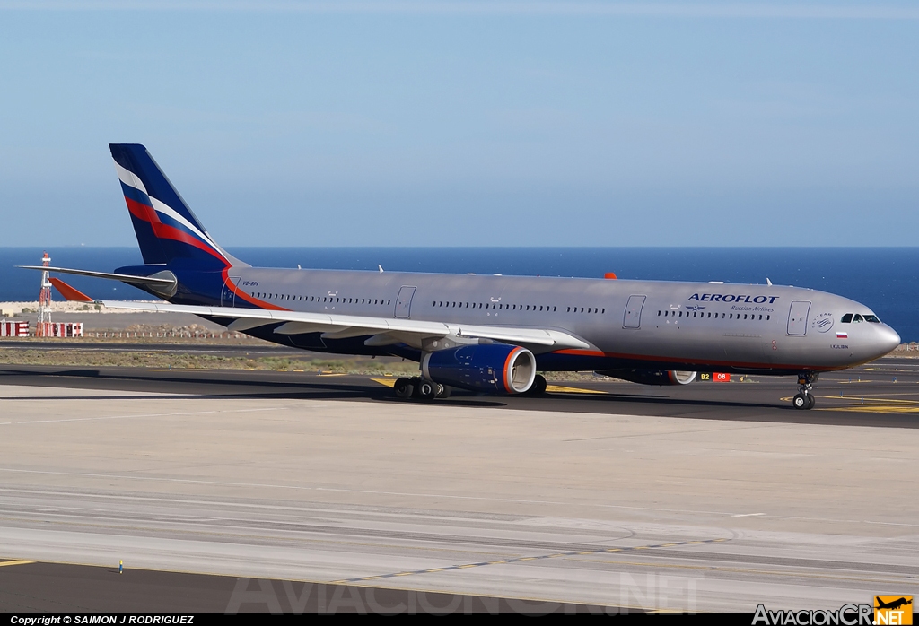 VQ-BPK - Airbus A330-343X - Aeroflot