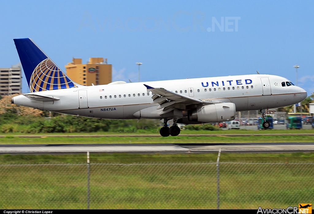 N847UA - Airbus A319-131 - United Airlines