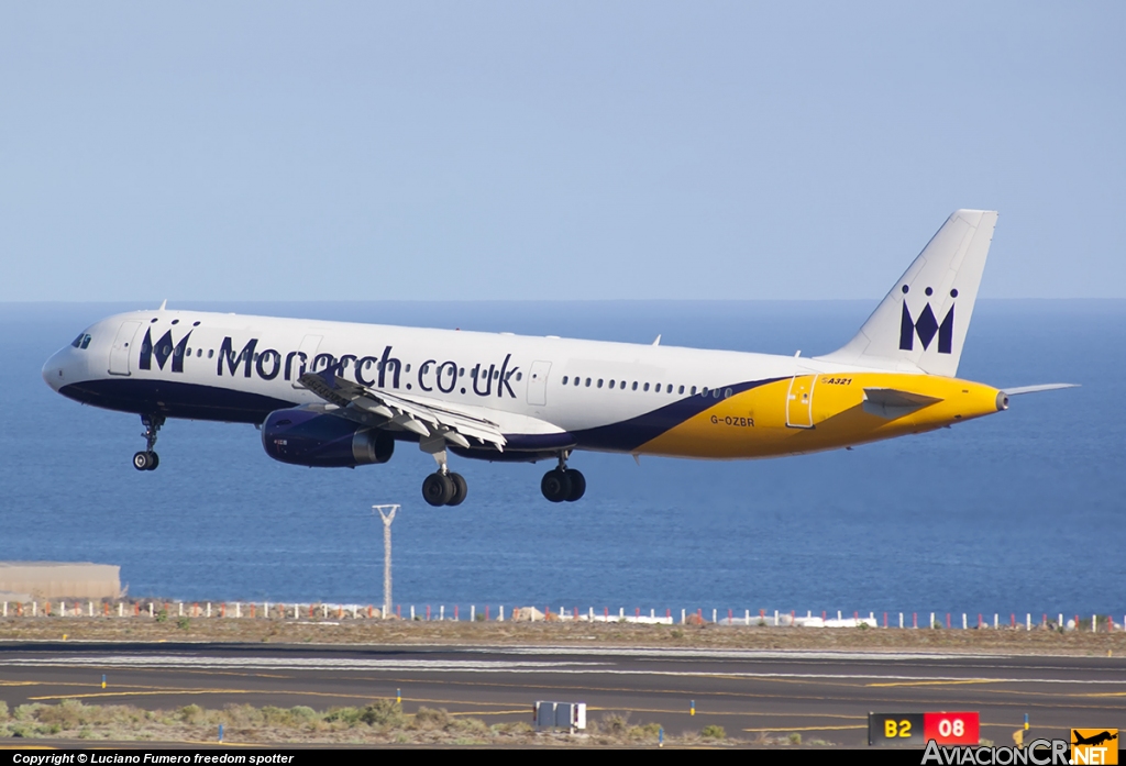 G-OZBR - Airbus A321-231 - Monarch Airlines