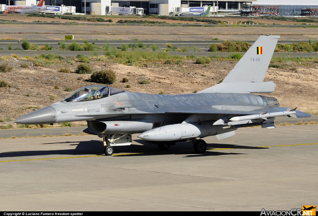 FA-68 - Lockheed Martin F-16AM Fighting Falcon - Bélgica - Fuerza Aérea